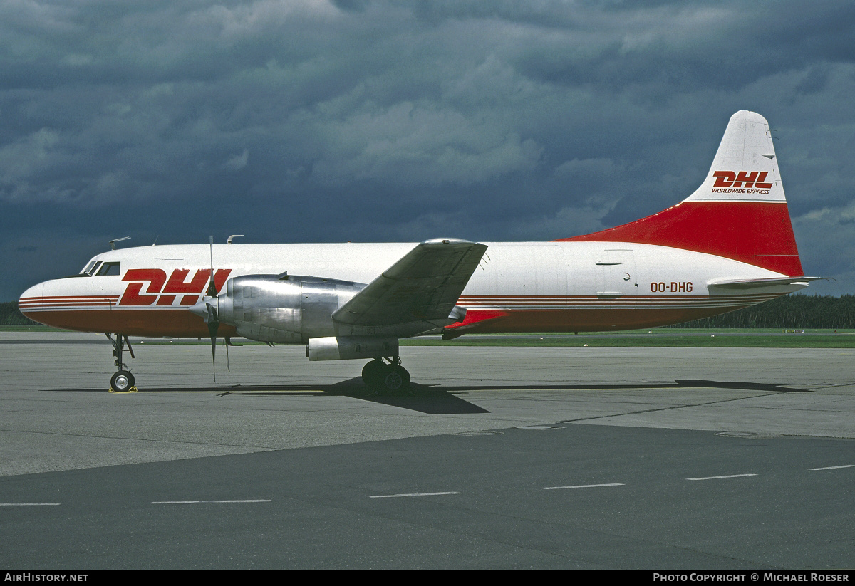 Aircraft Photo of OO-DHG | Convair 580/F | DHL Worldwide Express | AirHistory.net #348433