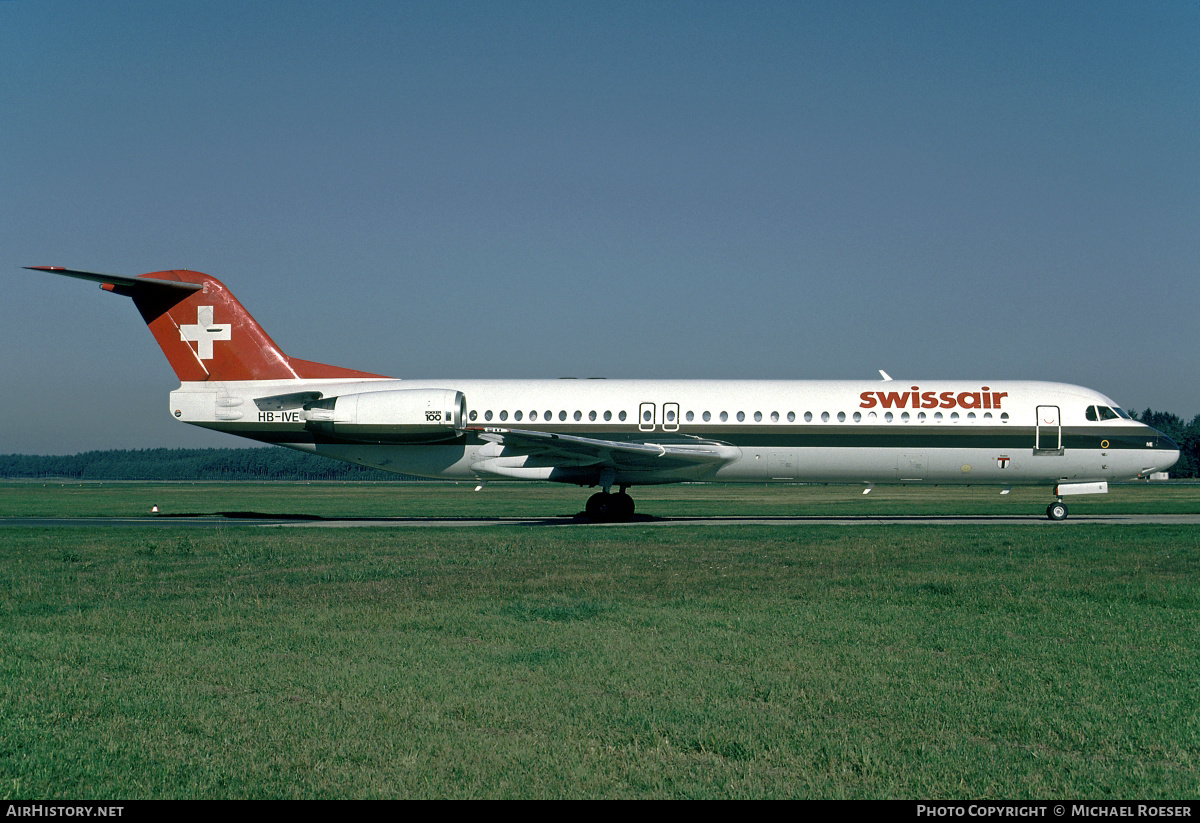 Aircraft Photo of HB-IVE | Fokker 100 (F28-0100) | Swissair | AirHistory.net #348455