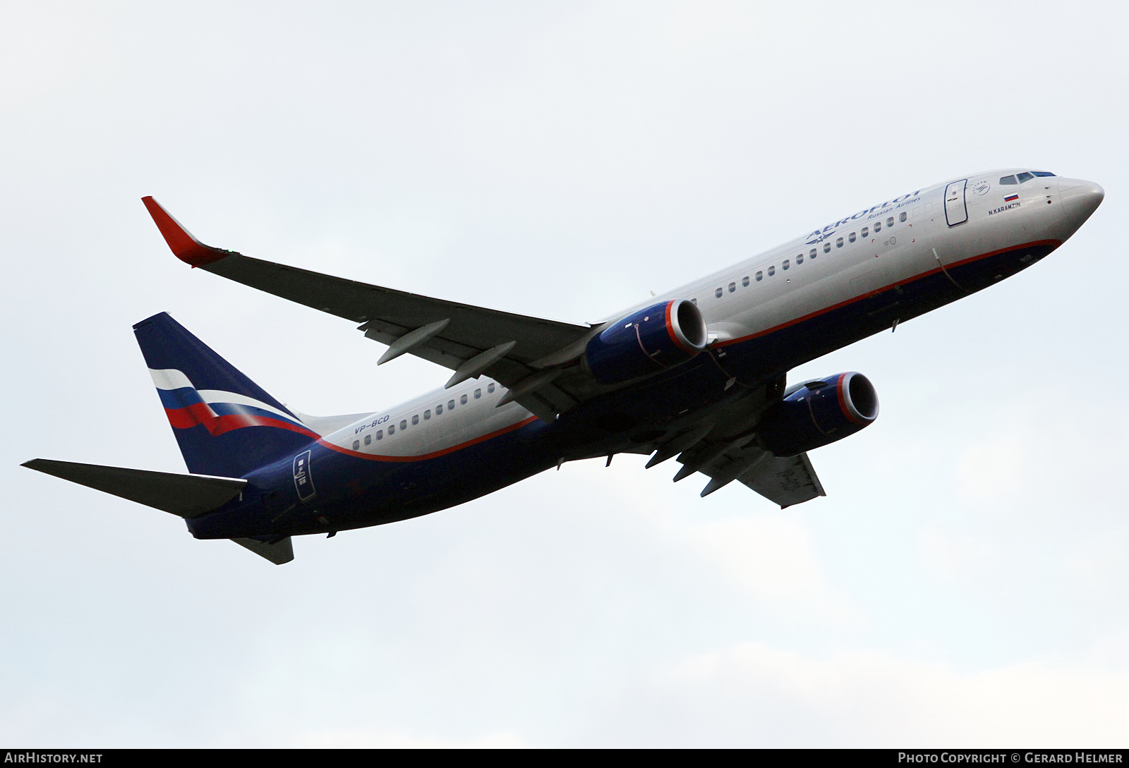 Aircraft Photo of VP-BCD | Boeing 737-8LJ | Aeroflot - Russian Airlines | AirHistory.net #348479