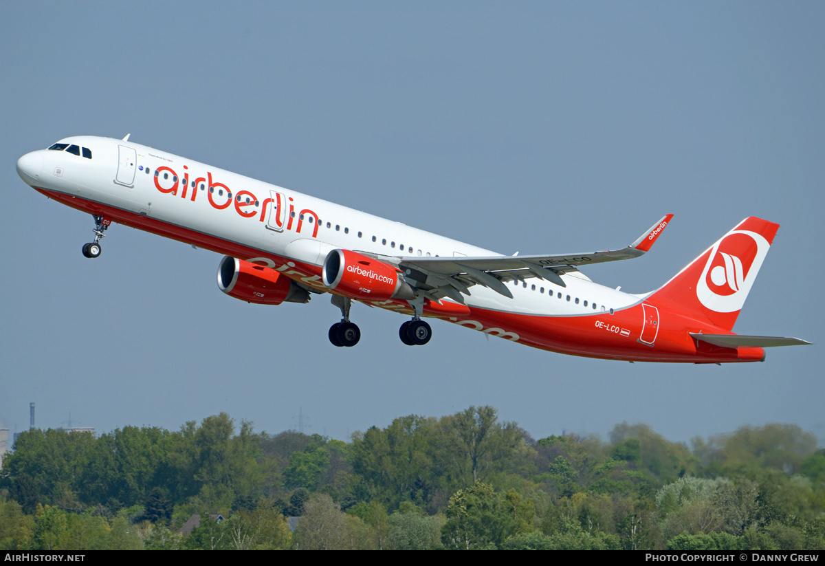 Aircraft Photo of OE-LCO | Airbus A321-211 | Air Berlin | AirHistory.net #348502