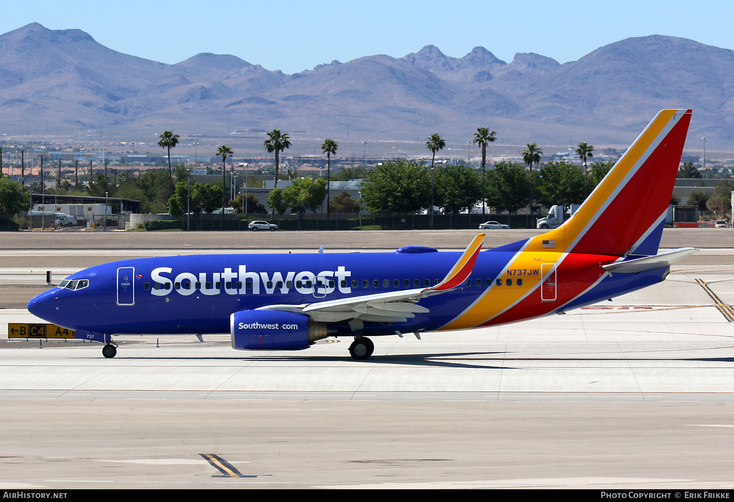 Aircraft Photo of N737JW | Boeing 737-7H4 | Southwest Airlines | AirHistory.net #348542