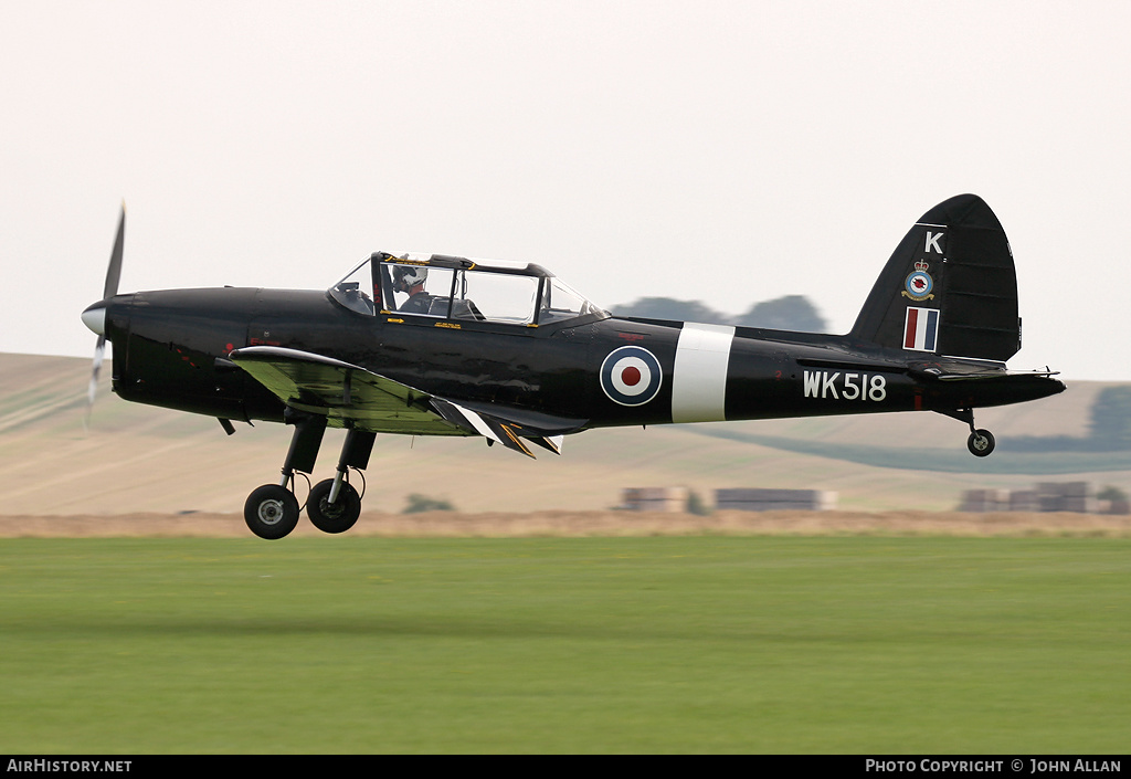 Aircraft Photo of WK518 | De Havilland DHC-1 Chipmunk T10 | UK - Air Force | AirHistory.net #348606