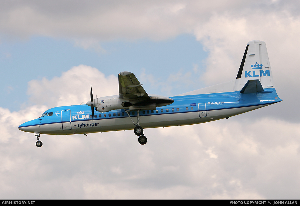 Aircraft Photo of PH-KXH | Fokker 50 | KLM Cityhopper | AirHistory.net #348607