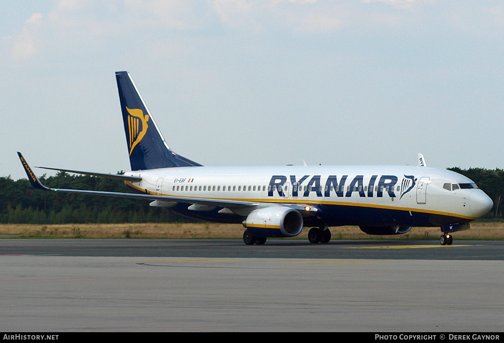 Aircraft Photo of EI-EBF | Boeing 737-8AS | Ryanair | AirHistory.net #348634