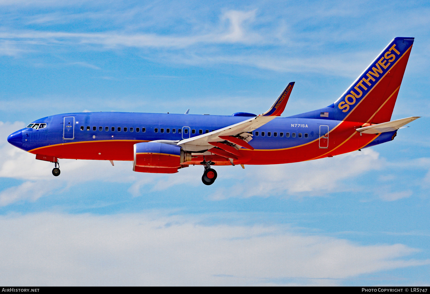 Aircraft Photo of N771SA | Boeing 737-7H4 | Southwest Airlines | AirHistory.net #348648