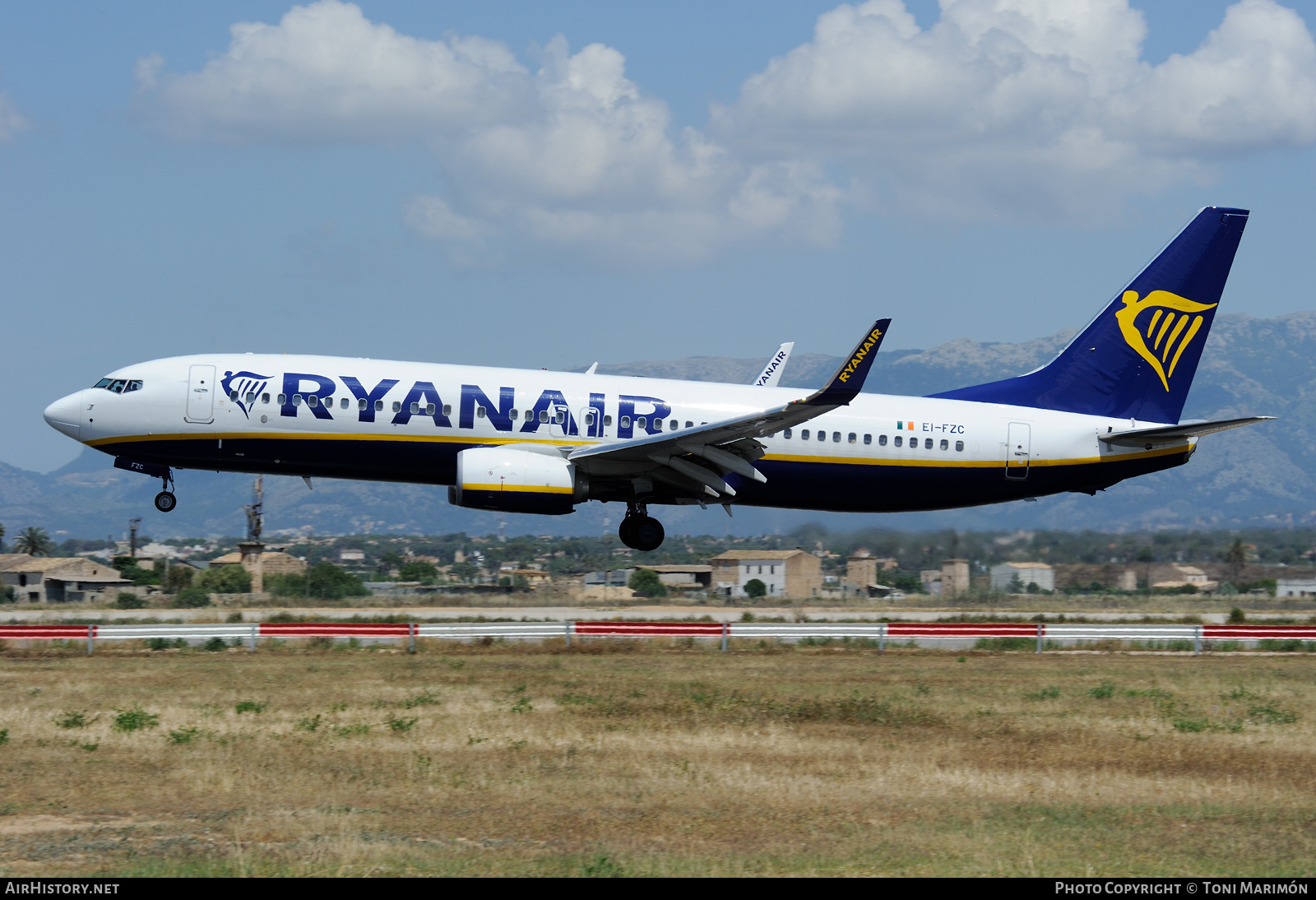 Aircraft Photo of EI-FZC | Boeing 737-800 | Ryanair | AirHistory.net #348674