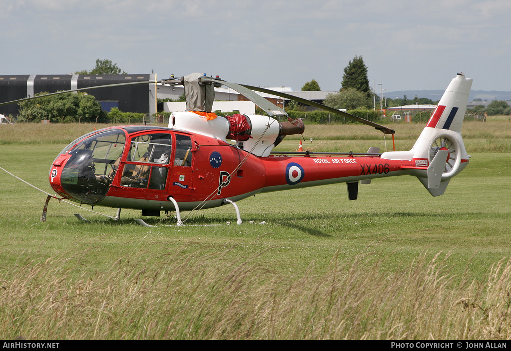 Aircraft Photo of G-CBSH / XX406 | Aerospatiale SA-341D Gazelle HT3 | UK - Air Force | AirHistory.net #348691