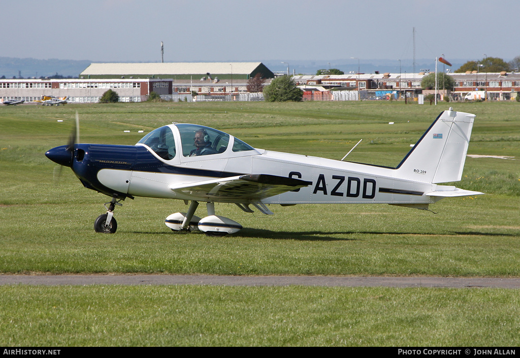 Aircraft Photo of G-AZDD | Bolkow BO-209 Monsun 150FF | AirHistory.net #348704