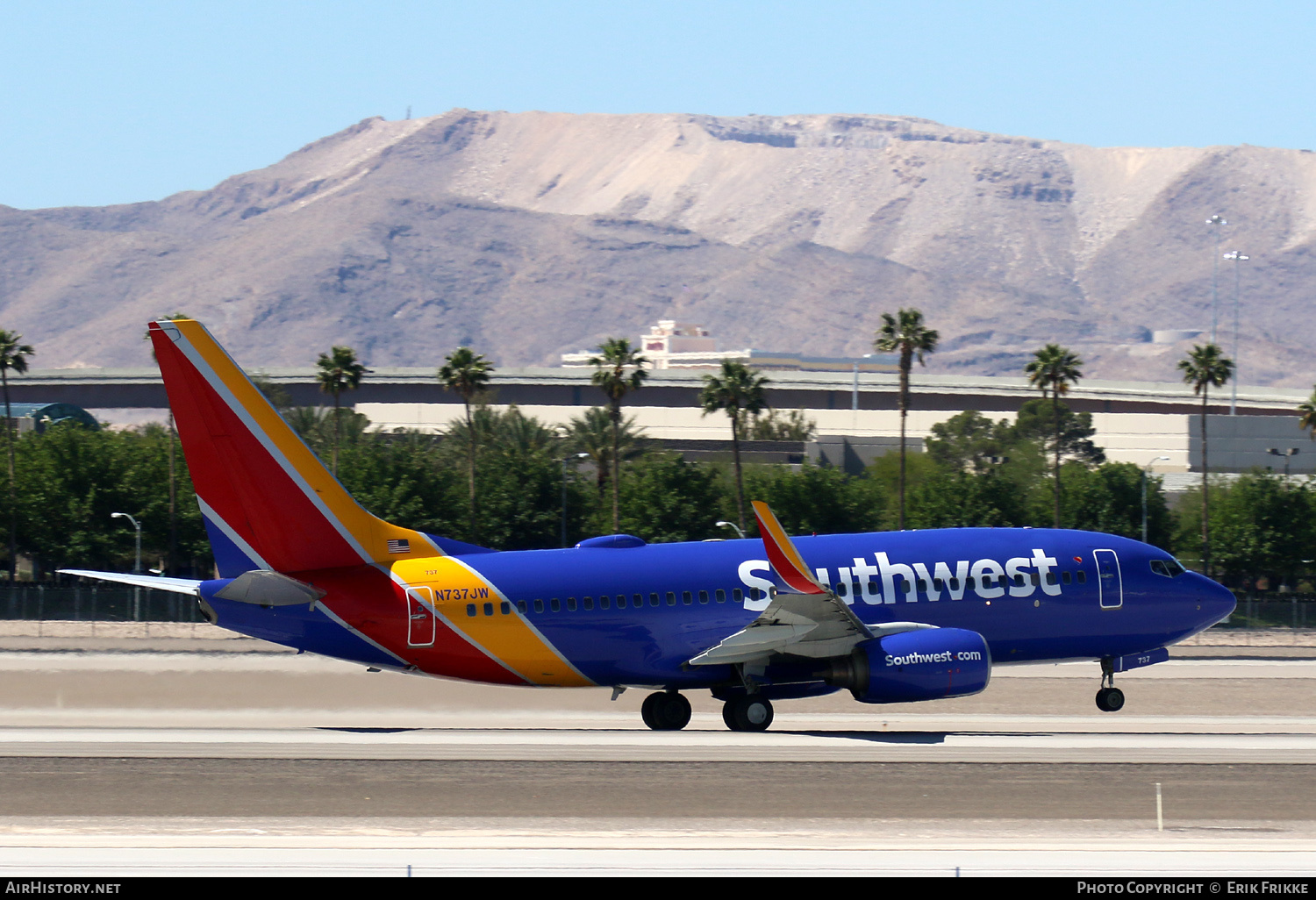 Aircraft Photo of N737JW | Boeing 737-7H4 | Southwest Airlines | AirHistory.net #348706