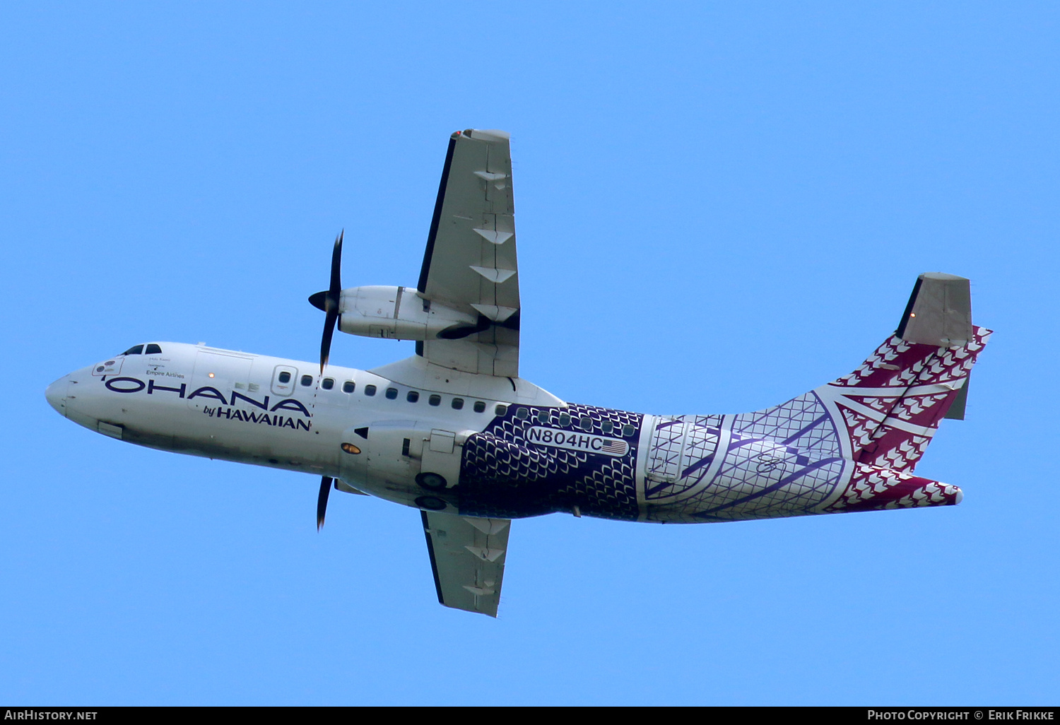 Aircraft Photo of N804HC | ATR ATR-42-500 | 'Ohana by Hawaiian | AirHistory.net #348736