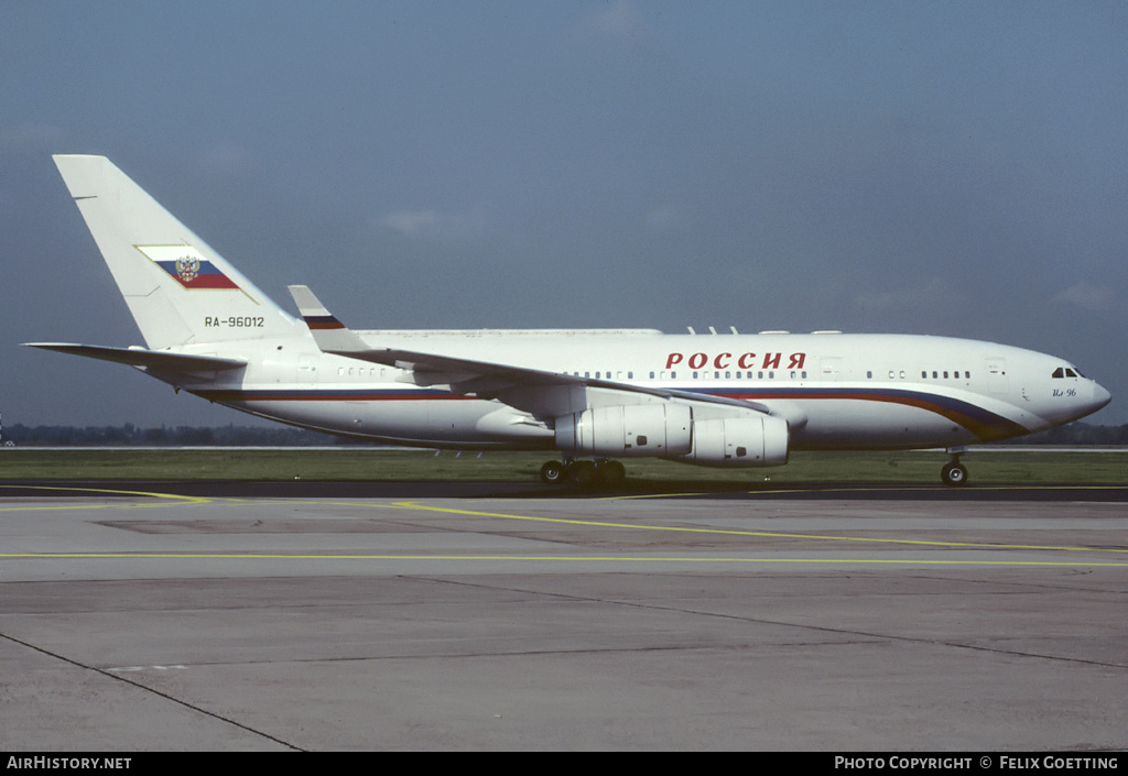 Aircraft Photo of RA-96012 | Ilyushin Il-96-300PU | Rossiya - Special Flight Detachment | AirHistory.net #348753