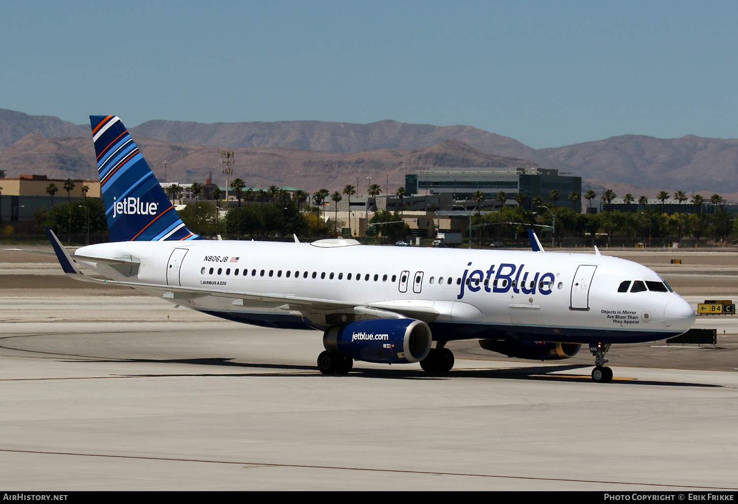 Aircraft Photo of N806JB | Airbus A320-232 | JetBlue Airways | AirHistory.net #348755