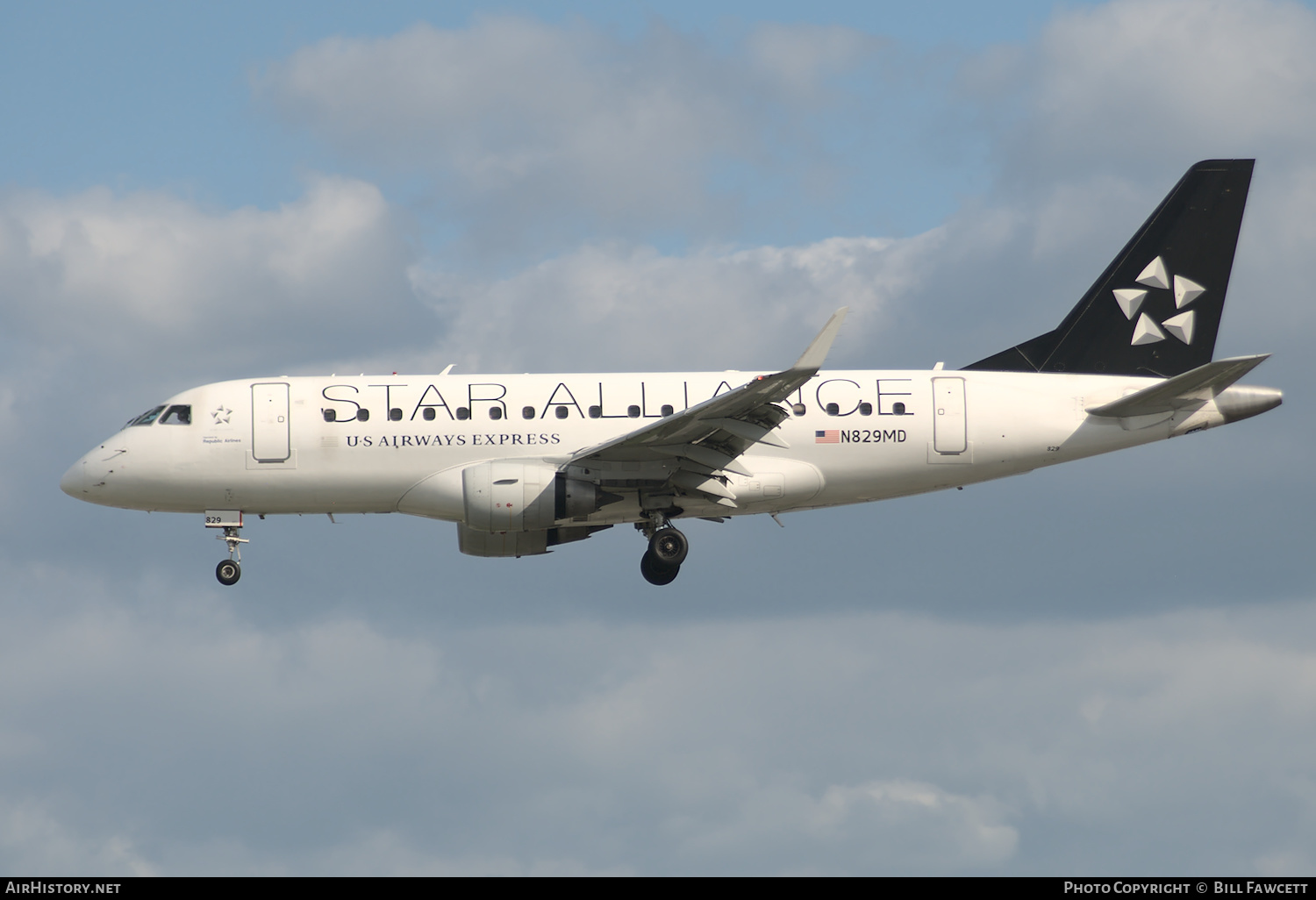 Aircraft Photo of N829MD | Embraer 170SU (ERJ-170-100SU) | US Airways Express | AirHistory.net #348773