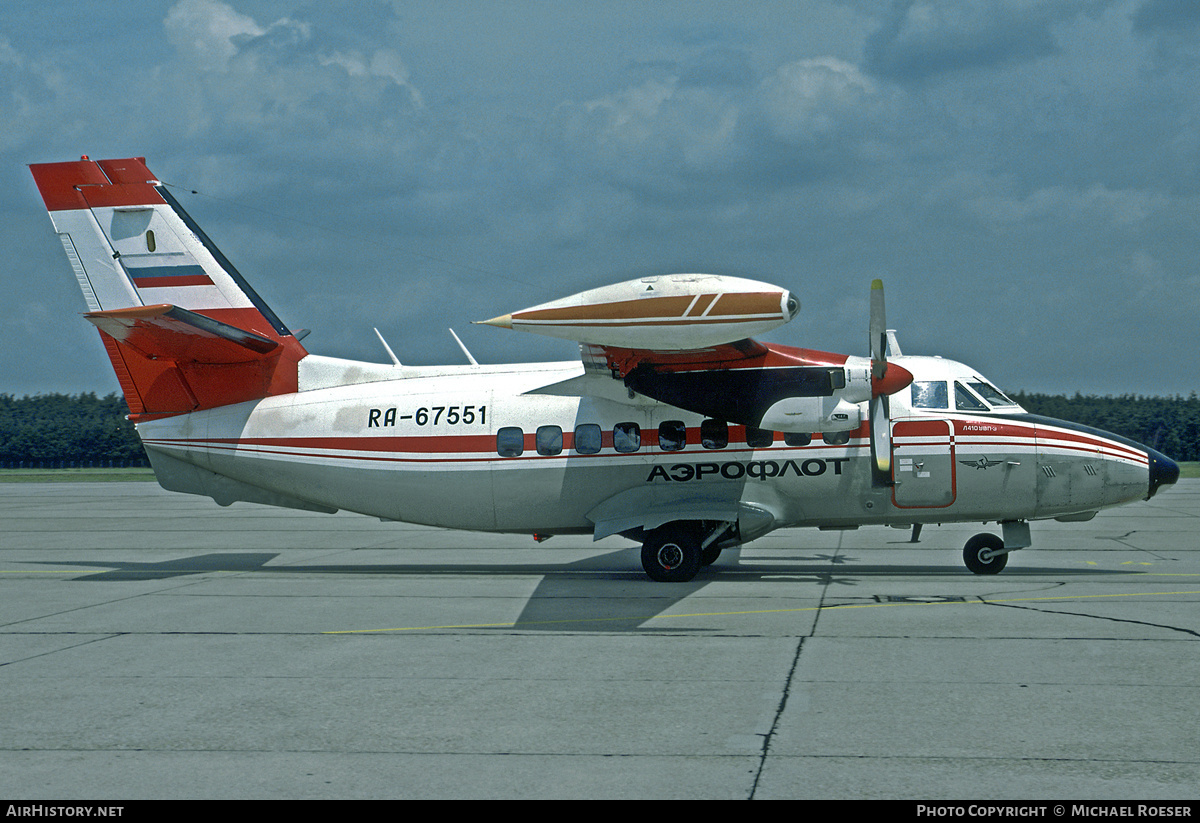Aircraft Photo of RA-67551 | Let L-410UVP-E20 Turbolet | Aeroflot | AirHistory.net #348791