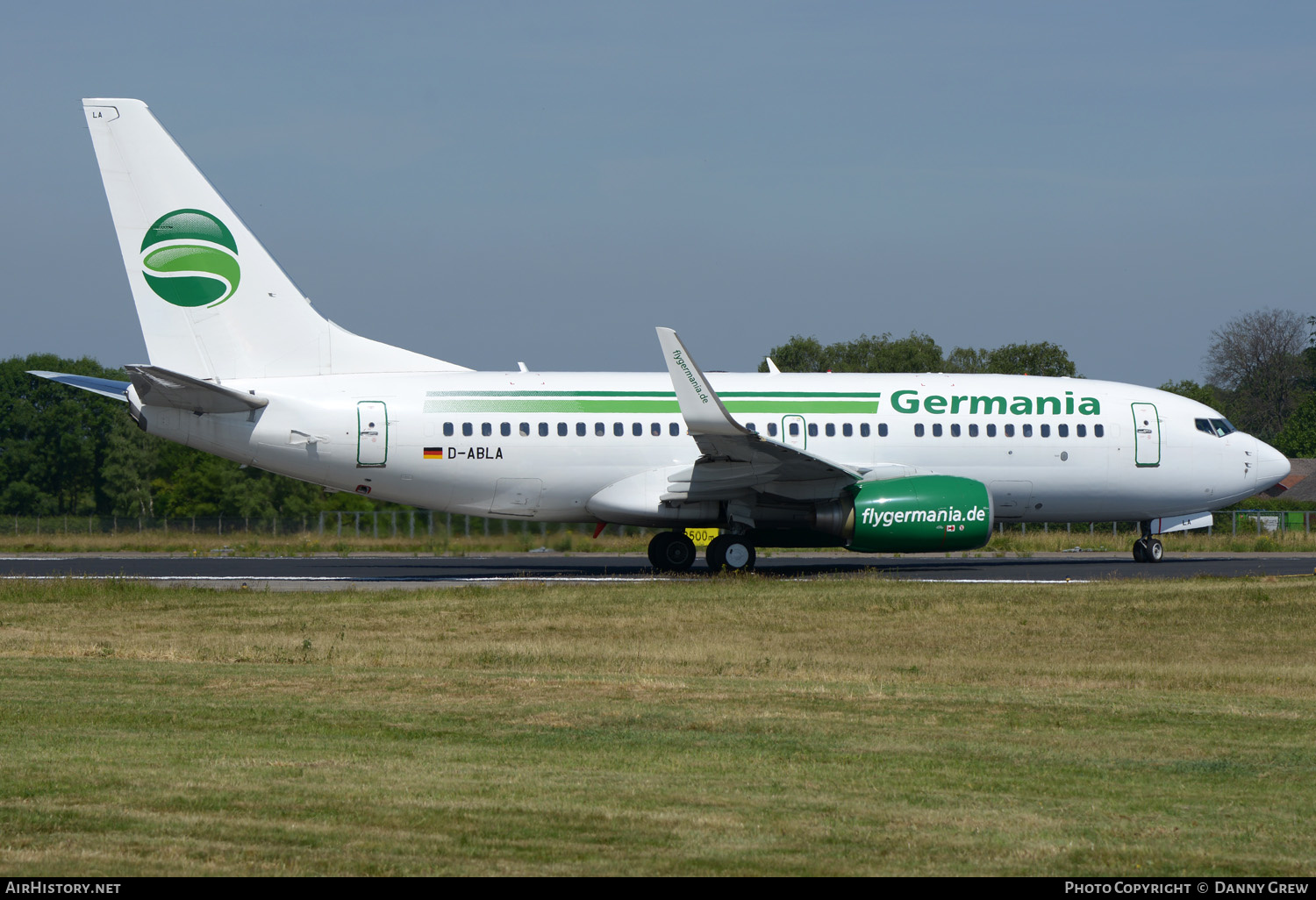 Aircraft Photo of D-ABLA | Boeing 737-76J | Germania | AirHistory.net #348846