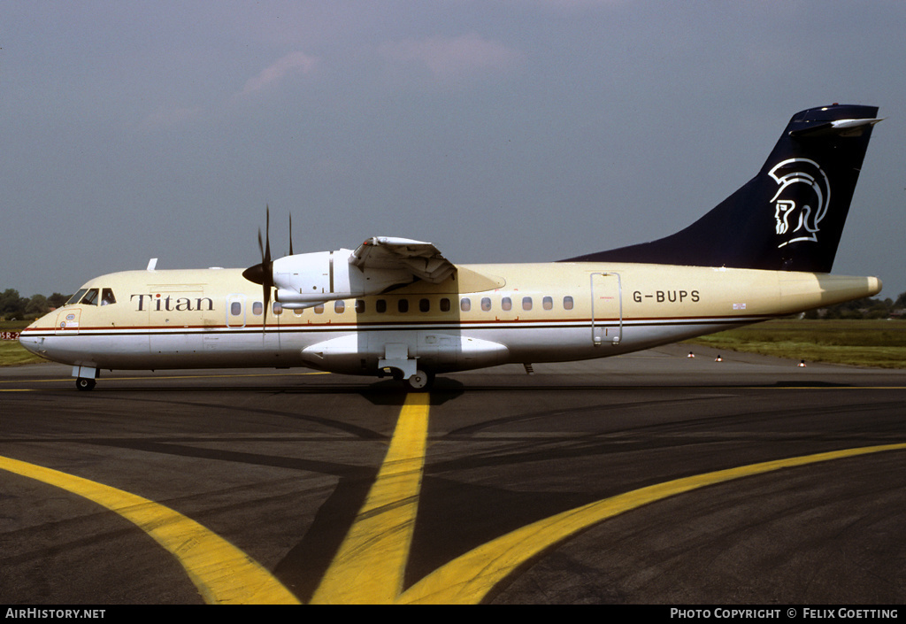 Aircraft Photo of G-BUPS | ATR ATR-42-300 | Titan Airways | AirHistory.net #348869