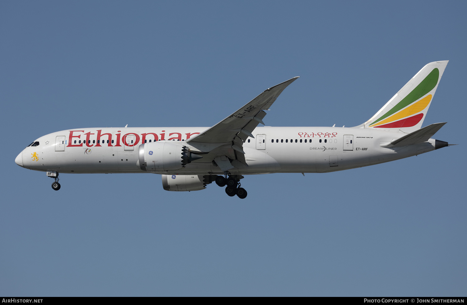 Aircraft Photo of ET-ARF | Boeing 787-8 Dreamliner | Ethiopian Airlines | AirHistory.net #348926