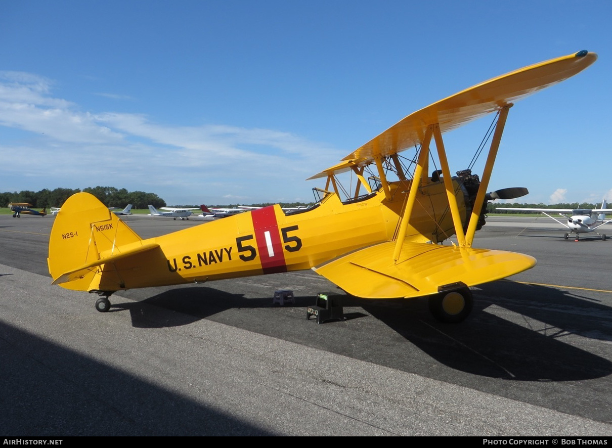 Aircraft Photo of N515K | Stearman PT-13A Kaydet (A75) | USA - Navy | AirHistory.net #348971