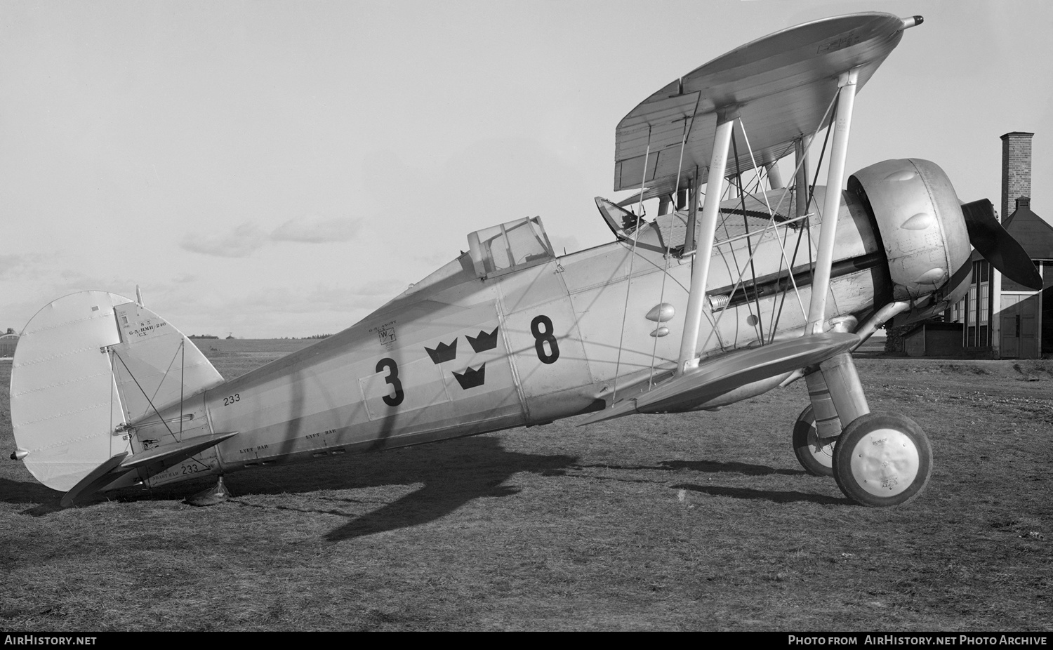 Aircraft Photo of 233 | Gloster J8 Gladiator (Mk1) | Sweden - Air Force | AirHistory.net #348981