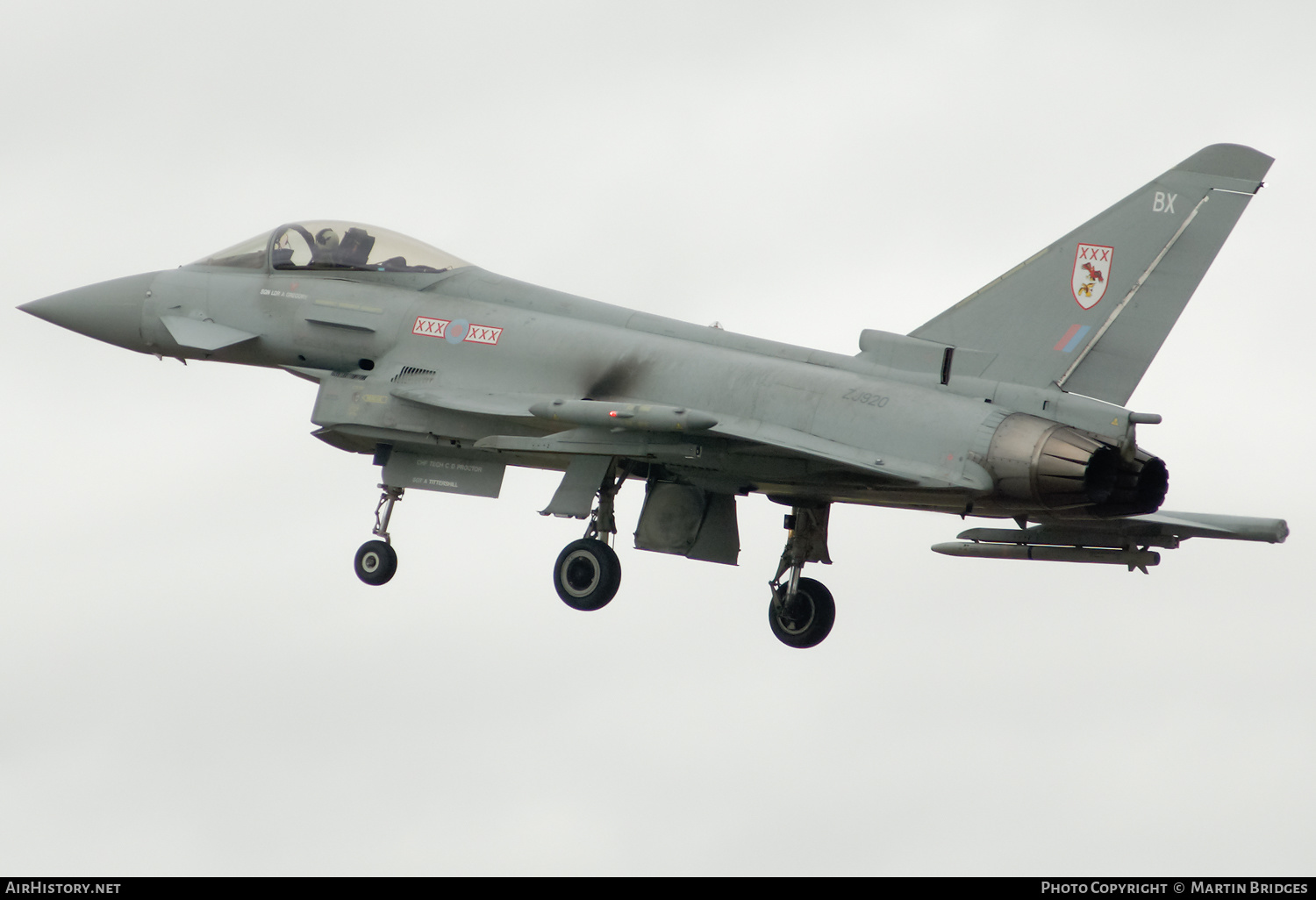 Aircraft Photo of ZJ920 | Eurofighter EF-2000 Typhoon F2 | UK - Air Force | AirHistory.net #349006