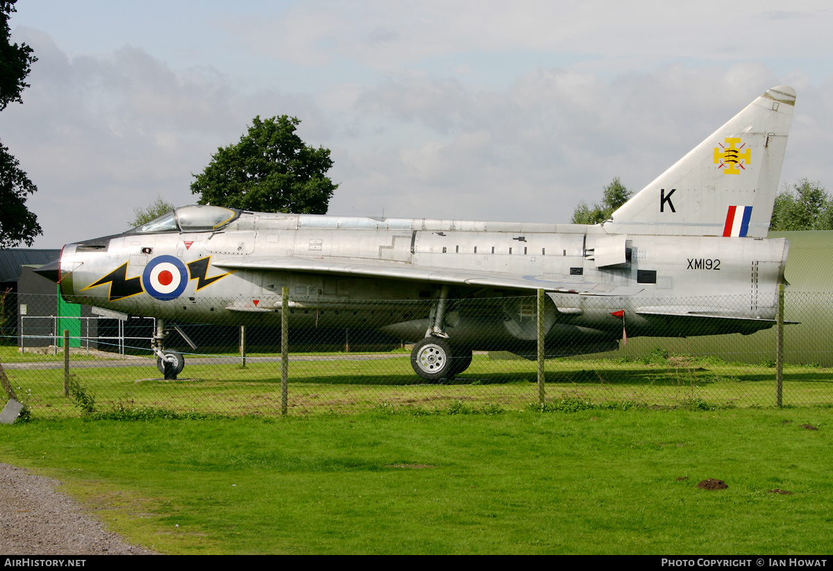Aircraft Photo of XM192 | English Electric Lightning F1A | UK - Air Force | AirHistory.net #349039