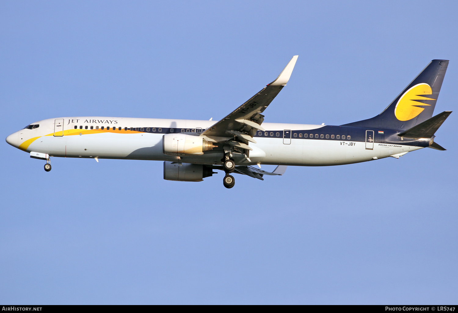 Aircraft Photo of VT-JBY | Boeing 737-96N/ER | Jet Airways | AirHistory.net #349112