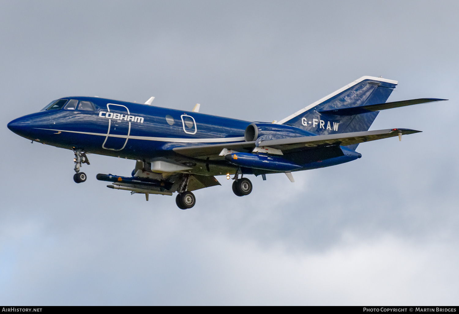 Aircraft Photo of G-FRAW | Dassault Falcon 20ECM | Cobham Aviation Services | AirHistory.net #349210