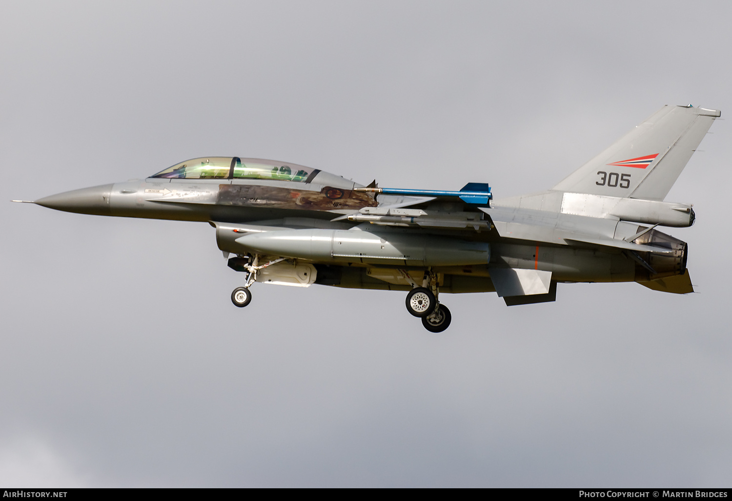 Aircraft Photo of 305 | General Dynamics F-16BM Fighting Falcon | Norway - Air Force | AirHistory.net #349218