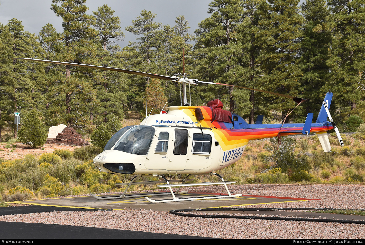 Aircraft Photo of N27694 | Bell 206L-1 LongRanger II | Papillon Grand Canyon Helicopters | AirHistory.net #349233