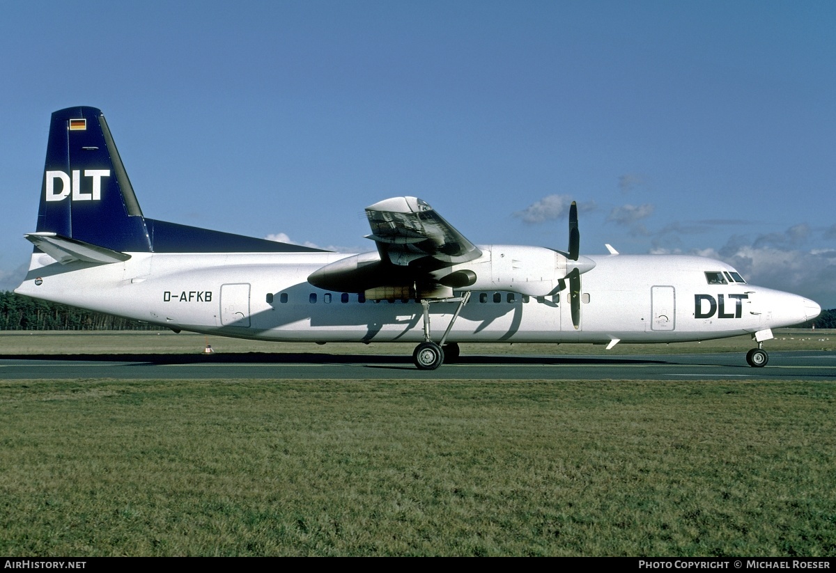 Aircraft Photo of D-AFKB | Fokker 50 | DLT - Deutsche Luftverkehrsgesellschaft | AirHistory.net #349236