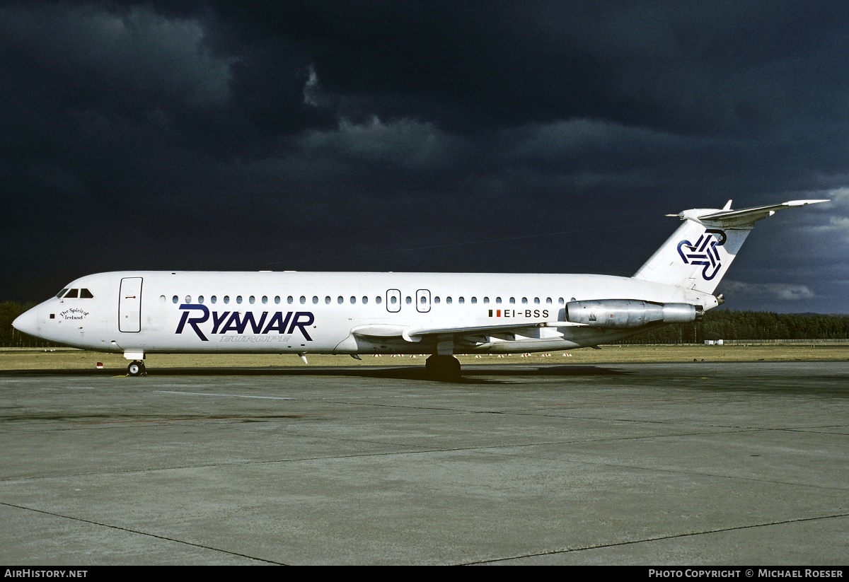 Aircraft Photo of EI-BSS | British Aerospace Rombac 111-561RC One-Eleven | Ryanair Europe | AirHistory.net #349251