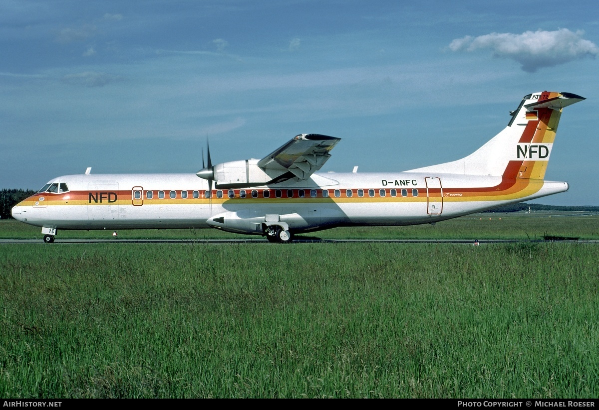 Aircraft Photo of D-ANFC | ATR ATR-72-202 | NFD - Nürnberger Flugdienst | AirHistory.net #349254