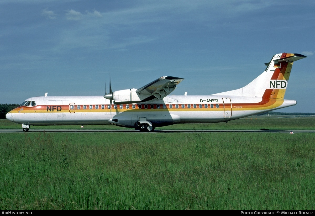 Aircraft Photo of D-ANFD | ATR ATR-72-202 | NFD - Nürnberger Flugdienst | AirHistory.net #349256