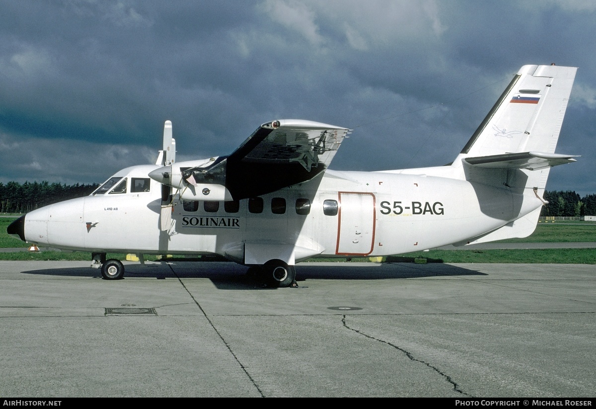 Aircraft Photo of S5-BAG | Let L-410AB Turbolet | Solinair | AirHistory.net #349278