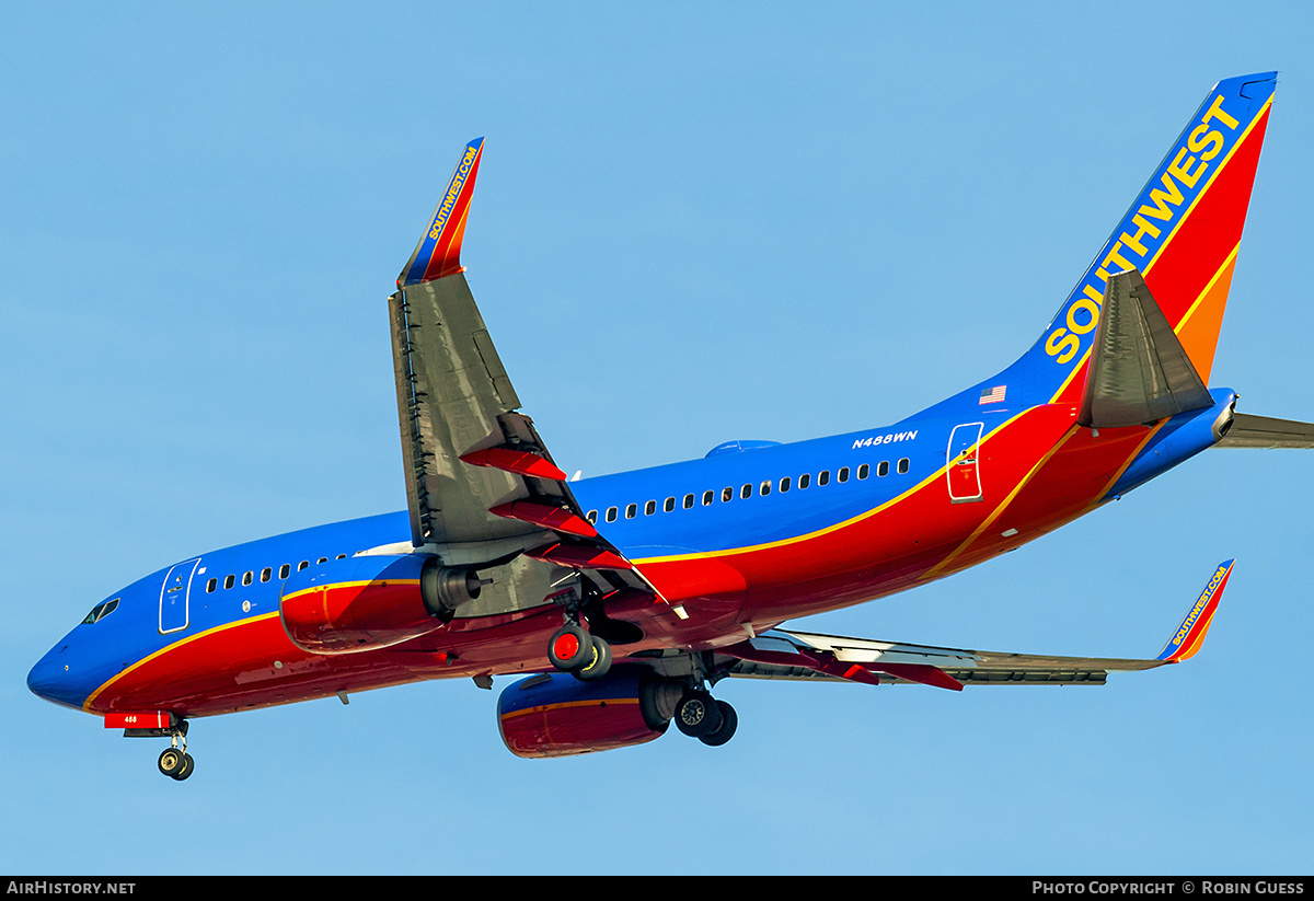 Aircraft Photo of N488WN | Boeing 737-7H4 | Southwest Airlines | AirHistory.net #349281