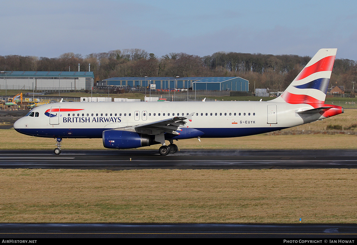 Aircraft Photo of G-EUYK | Airbus A320-232 | British Airways | AirHistory.net #349325