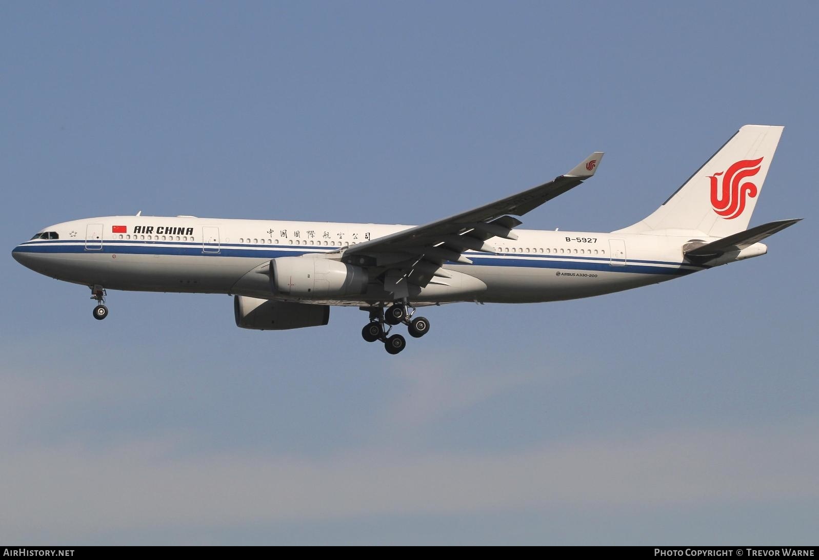 Aircraft Photo of B-5927 | Airbus A330-243 | Air China | AirHistory.net #349392