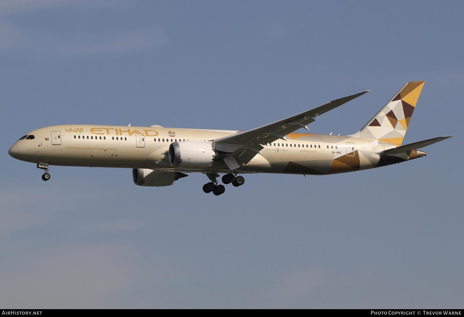 Aircraft Photo of A6-BNC | Boeing 787-9 Dreamliner | Etihad Airways | AirHistory.net #349395