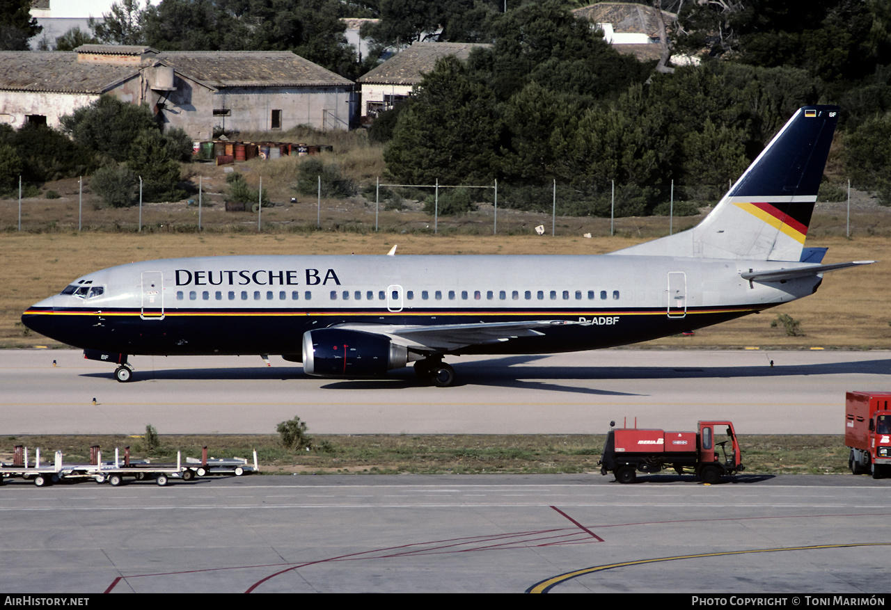 Aircraft Photo of D-ADBF | Boeing 737-3L9 | Deutsche BA | AirHistory.net #349426