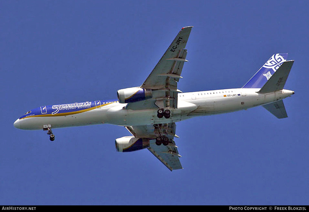 Aircraft Photo of EC-JRT | Boeing 757-236 | Gadair European Airlines | AirHistory.net #349429