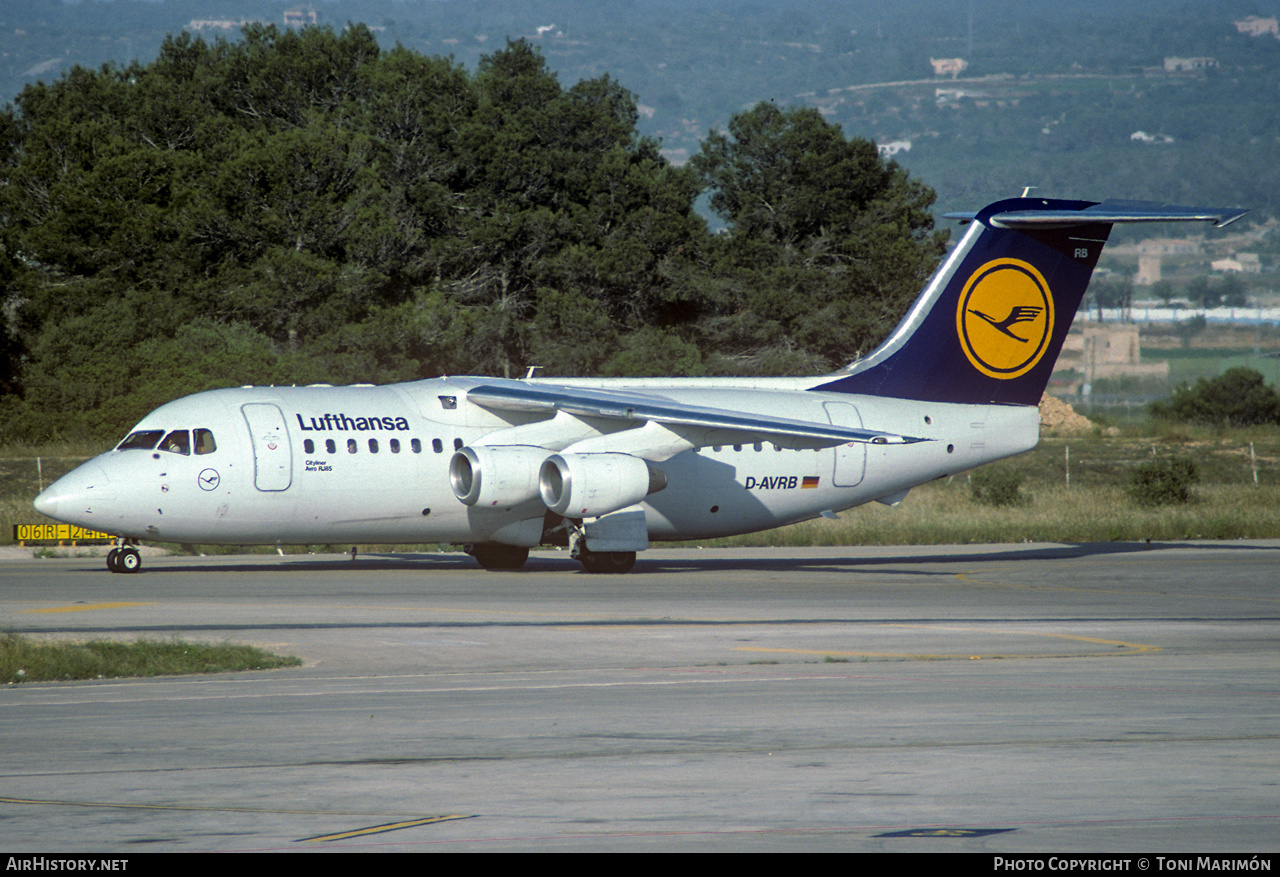 Aircraft Photo of D-AVRB | British Aerospace Avro 146-RJ85 | Lufthansa | AirHistory.net #349452