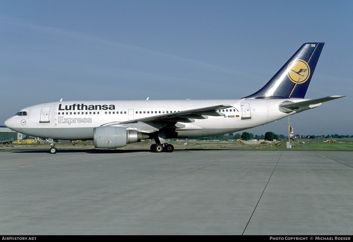 Aircraft Photo of D-AIDE | Airbus A310-304 | Lufthansa Express | AirHistory.net #349549