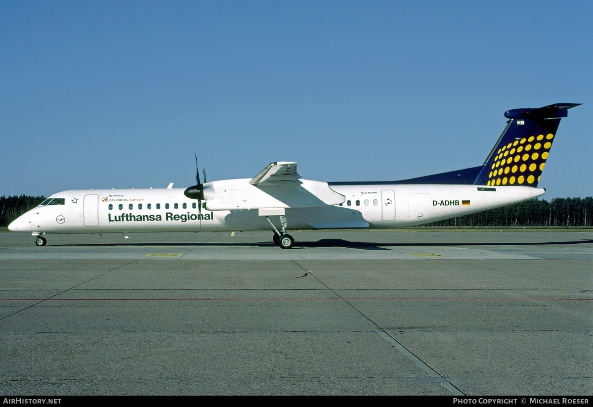 Aircraft Photo of D-ADHB | Bombardier DHC-8-402 Dash 8 | Lufthansa Regional | AirHistory.net #349551