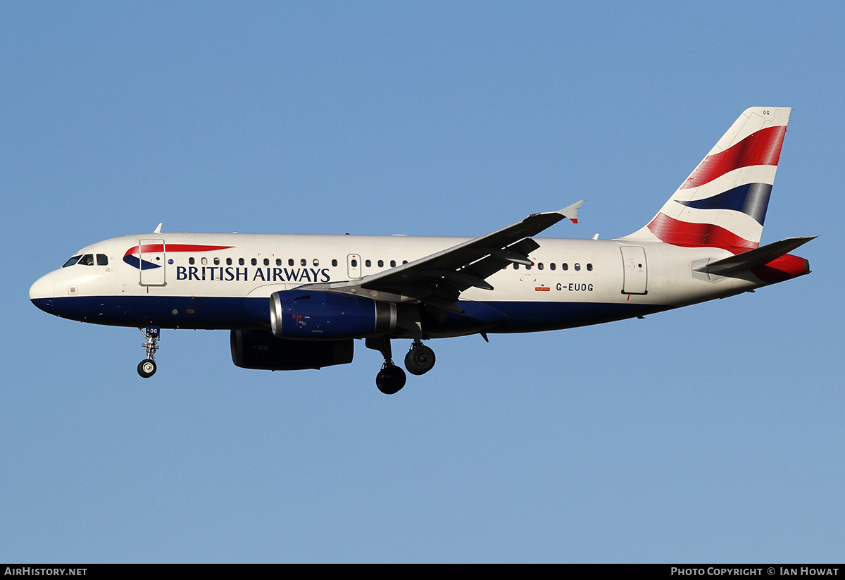 Aircraft Photo of G-EUOG | Airbus A319-131 | British Airways | AirHistory.net #349563