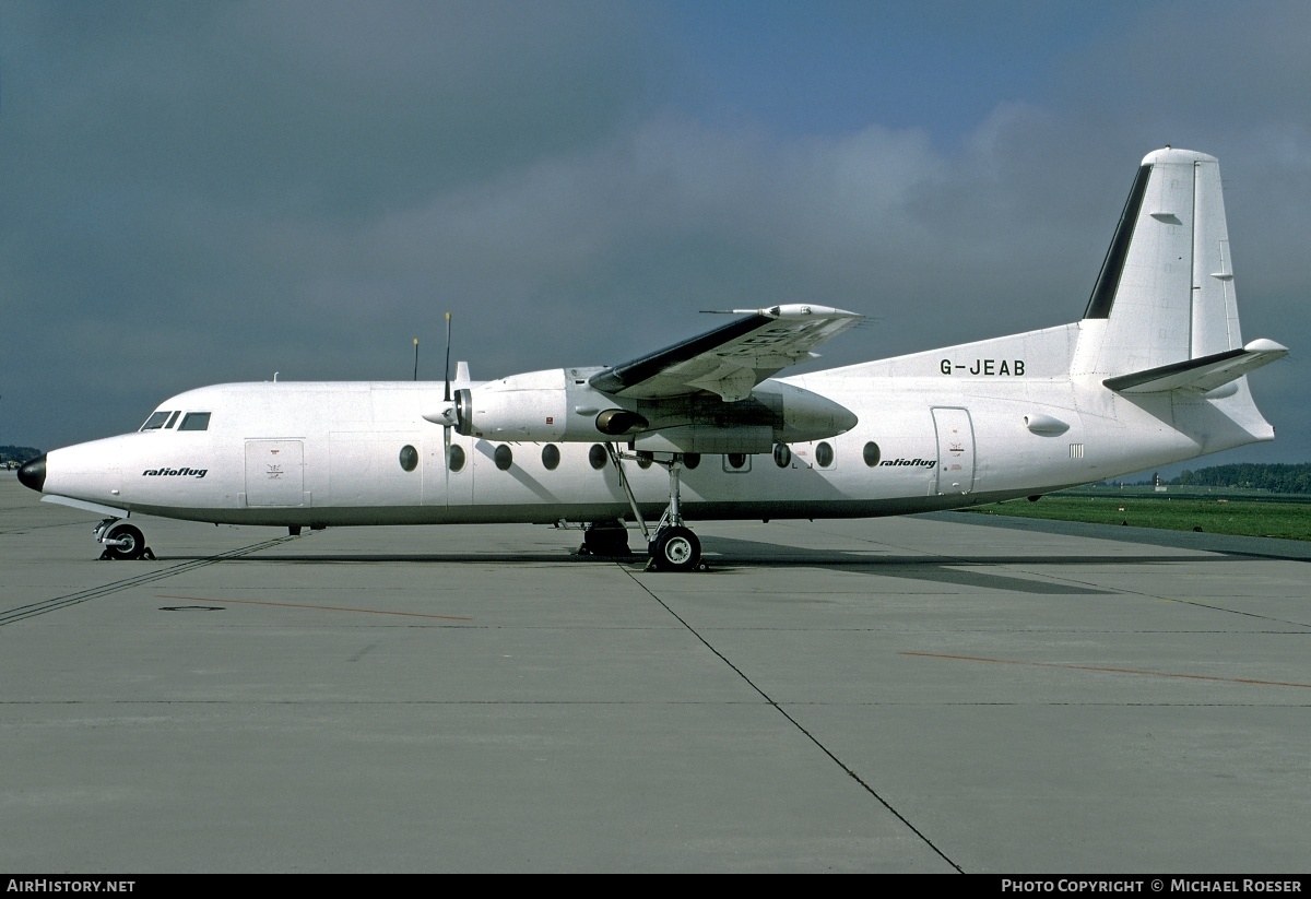 Aircraft Photo of G-JEAB | Fokker F27-500C Friendship | Ratioflug | AirHistory.net #349577