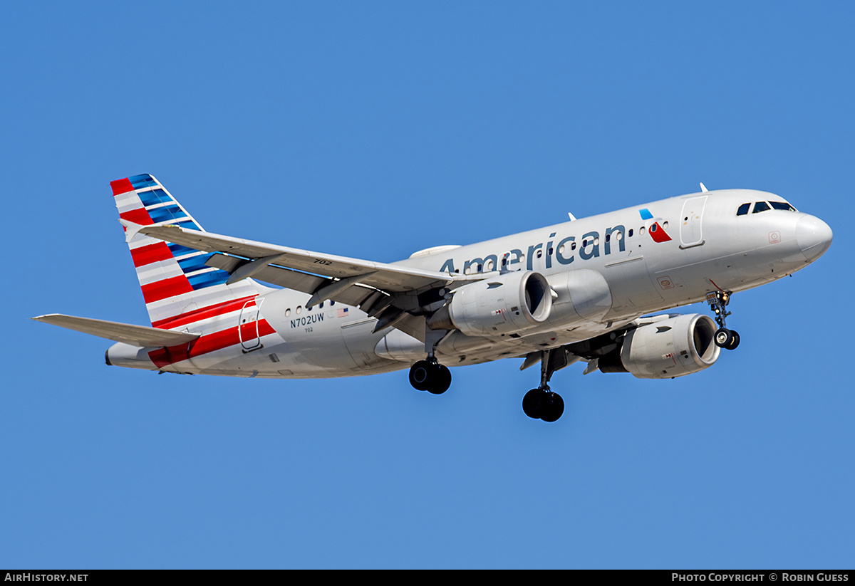 Aircraft Photo of N702UW | Airbus A319-112 | American Airlines | AirHistory.net #349593
