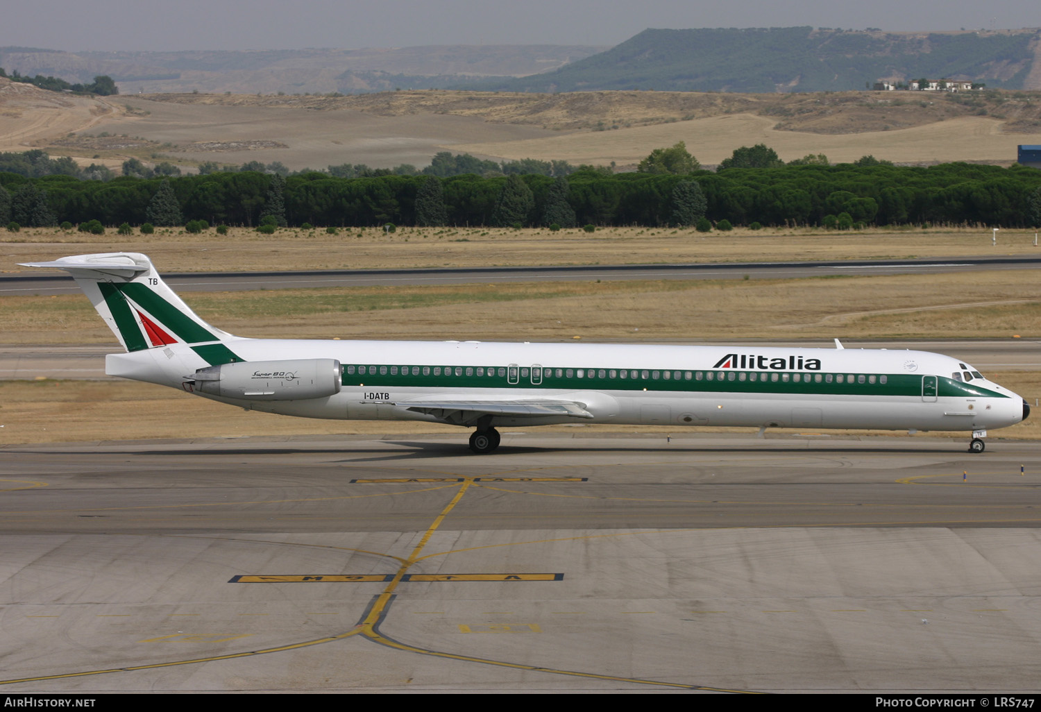 Aircraft Photo of I-DATB | McDonnell Douglas MD-82 (DC-9-82) | Alitalia | AirHistory.net #349594