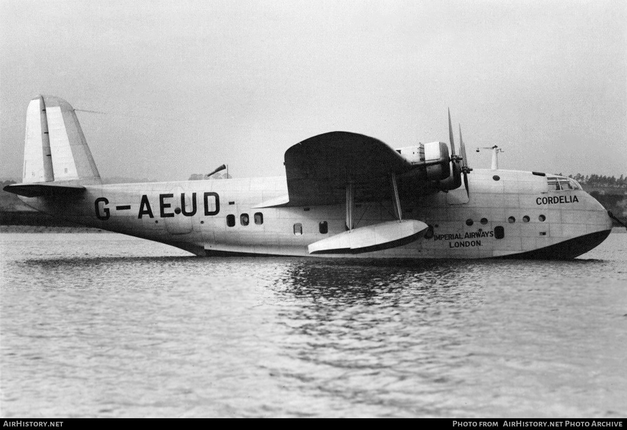 Aircraft Photo of G-AEUD | Short S-23 Empire | Imperial Airways | AirHistory.net #349692
