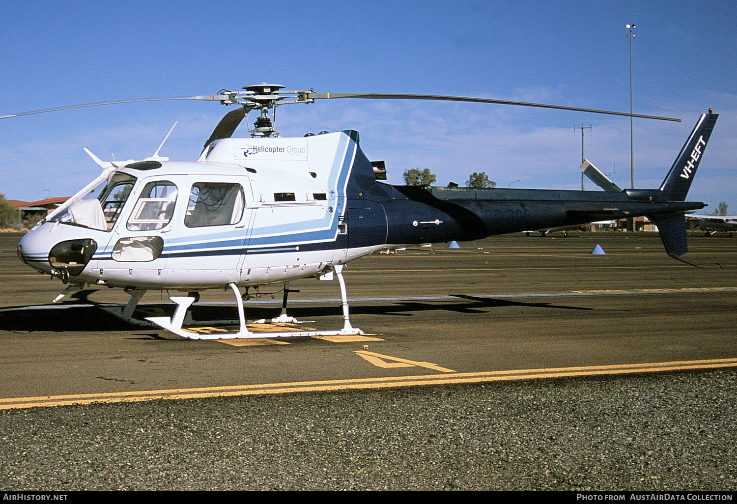 Aircraft Photo of VH-EFT | Aerospatiale AS-350BA Squirrel | The Helicopter Group | AirHistory.net #349694