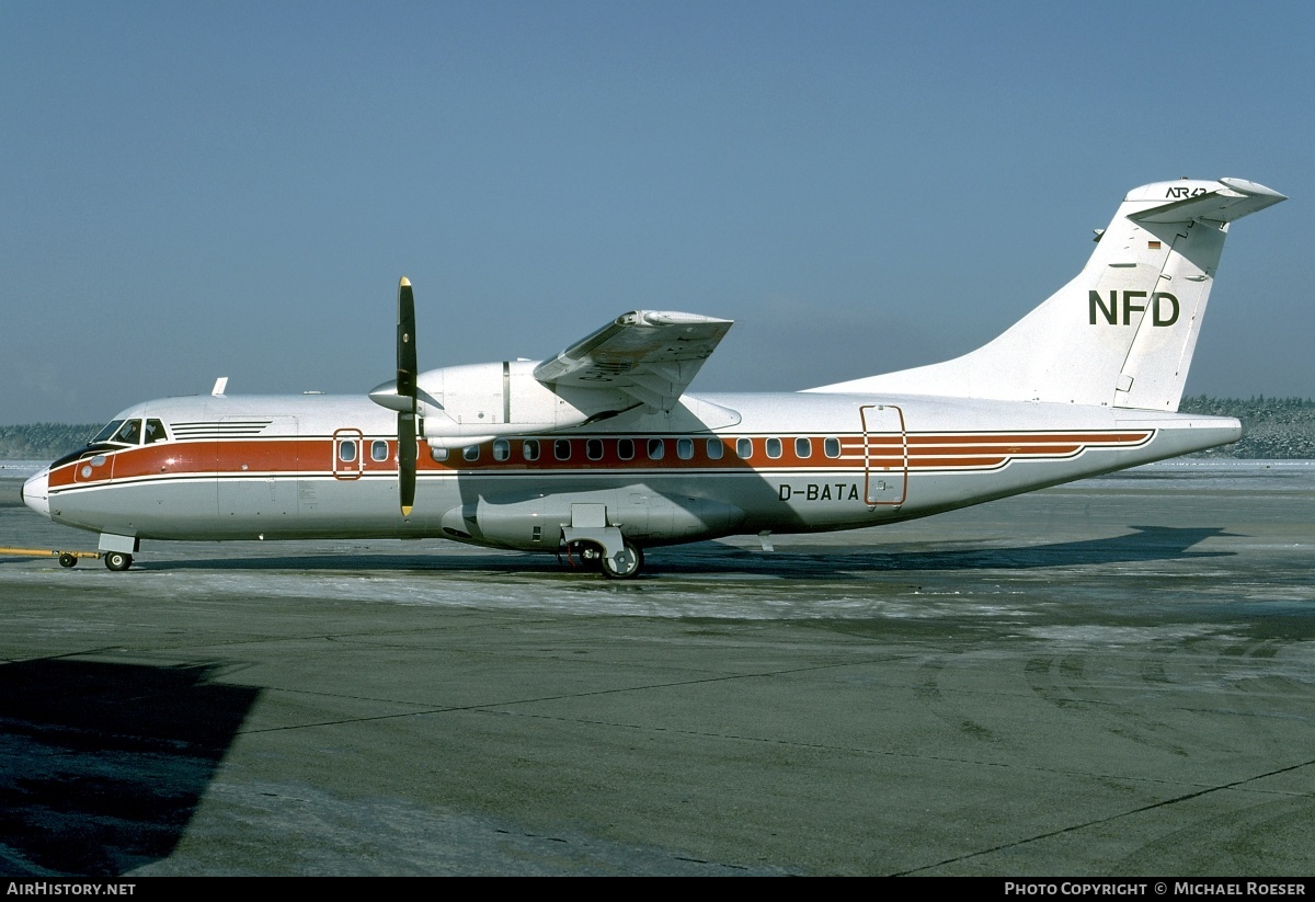 Aircraft Photo of D-BATA | ATR ATR-42-300 | NFD - Nürnberger Flugdienst | AirHistory.net #349721